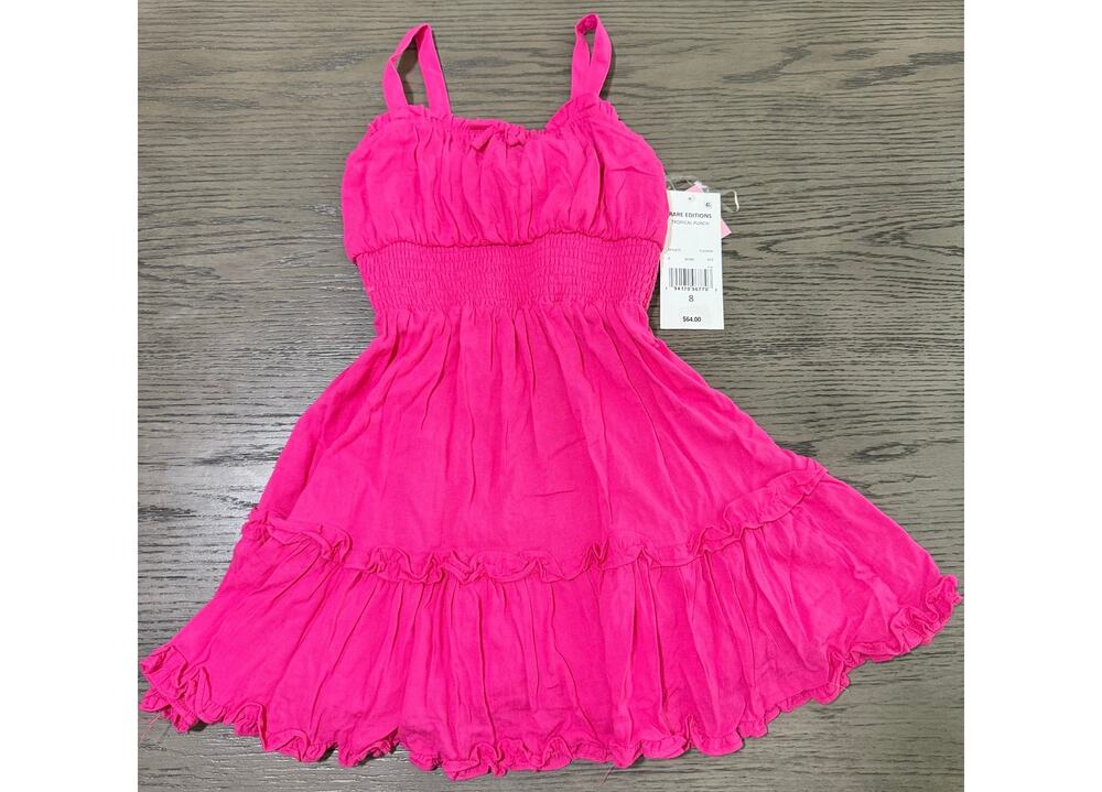 New Girls Rare Editions Pink Dress-8 (Retail $64)
